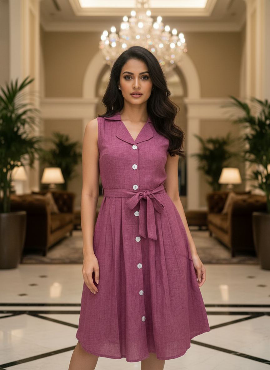 The Purple comfort party Dress| AS-00188