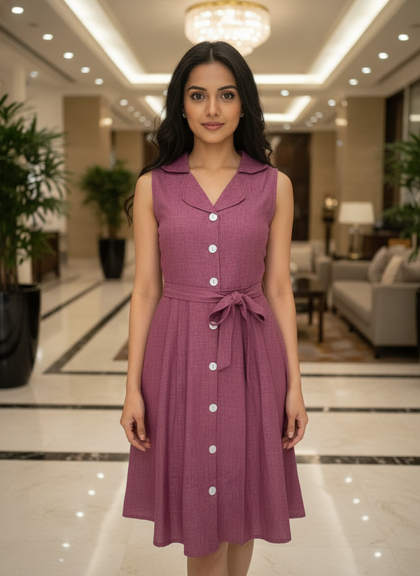 The Purple comfort party Dress| AS-00188