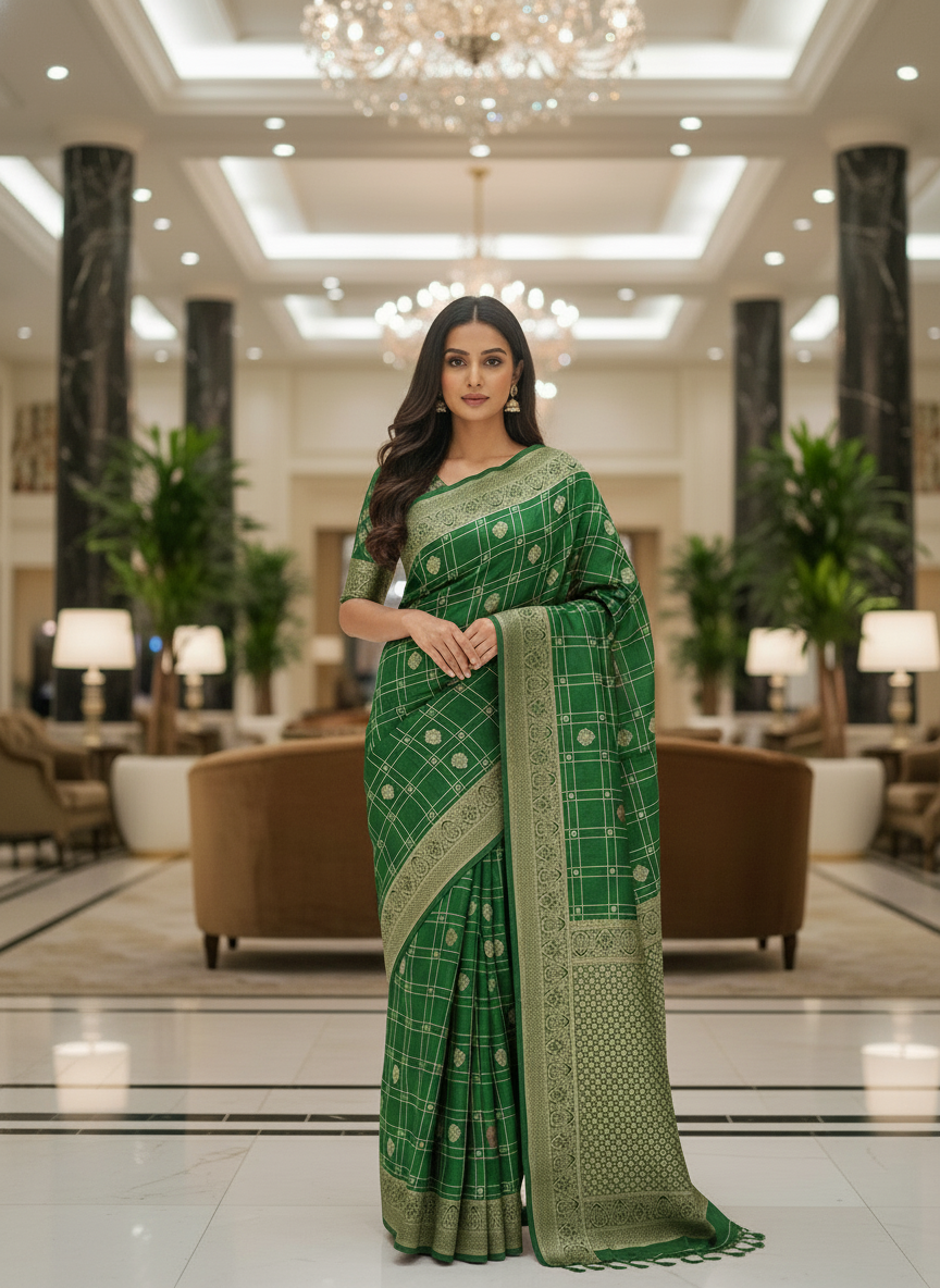 Wine Silk Saree with Woven Border| AS-00243