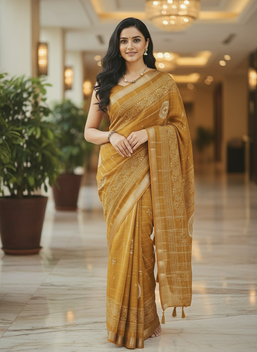 Maroon Floral Printed Chiffon Saree with Border| AS-00102