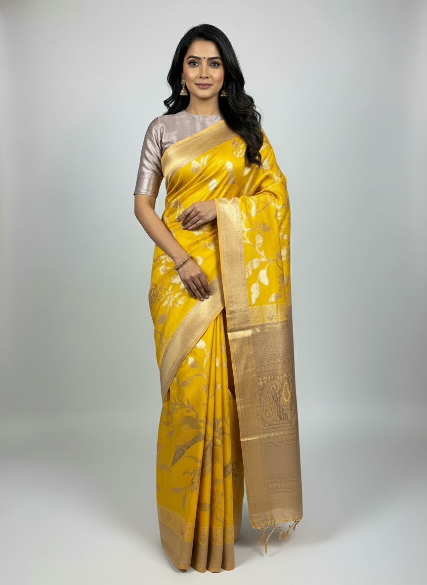 Lavender  Kanchipuram Silk Saree With Butta Design| AS-00149