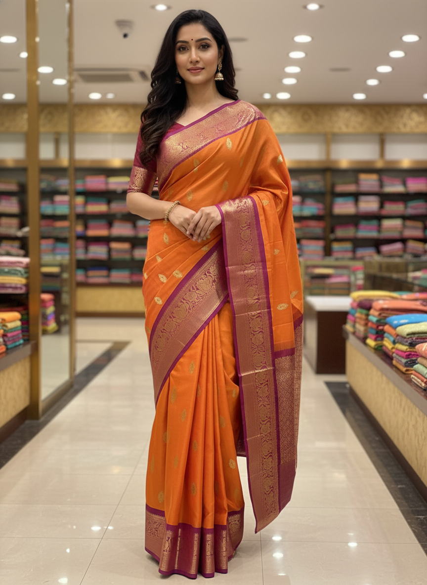 Pink  Pure Kancheepuram Silk Saree |AS-0087