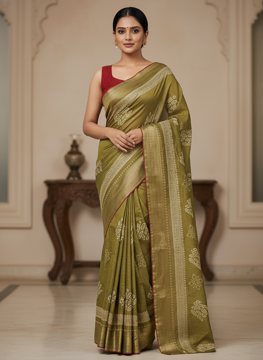 Elegant yellow Printed Soft chiffon Saree | AS-00100