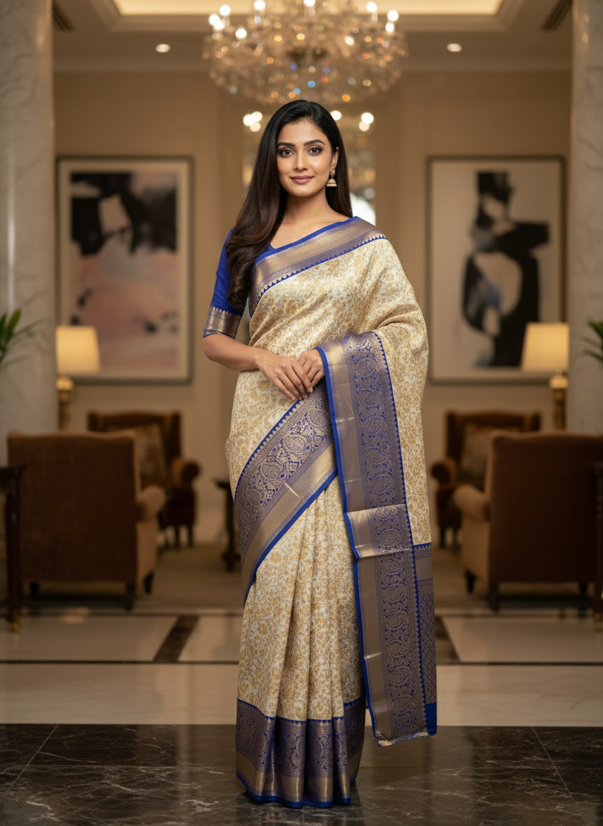 Rama Green Kanchipuram Silk Saree With Butta Design| AS-00119