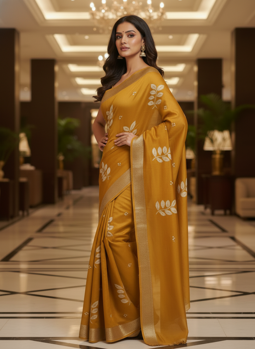 Wine Multicolor Saree with Pattern Print | AS-00115