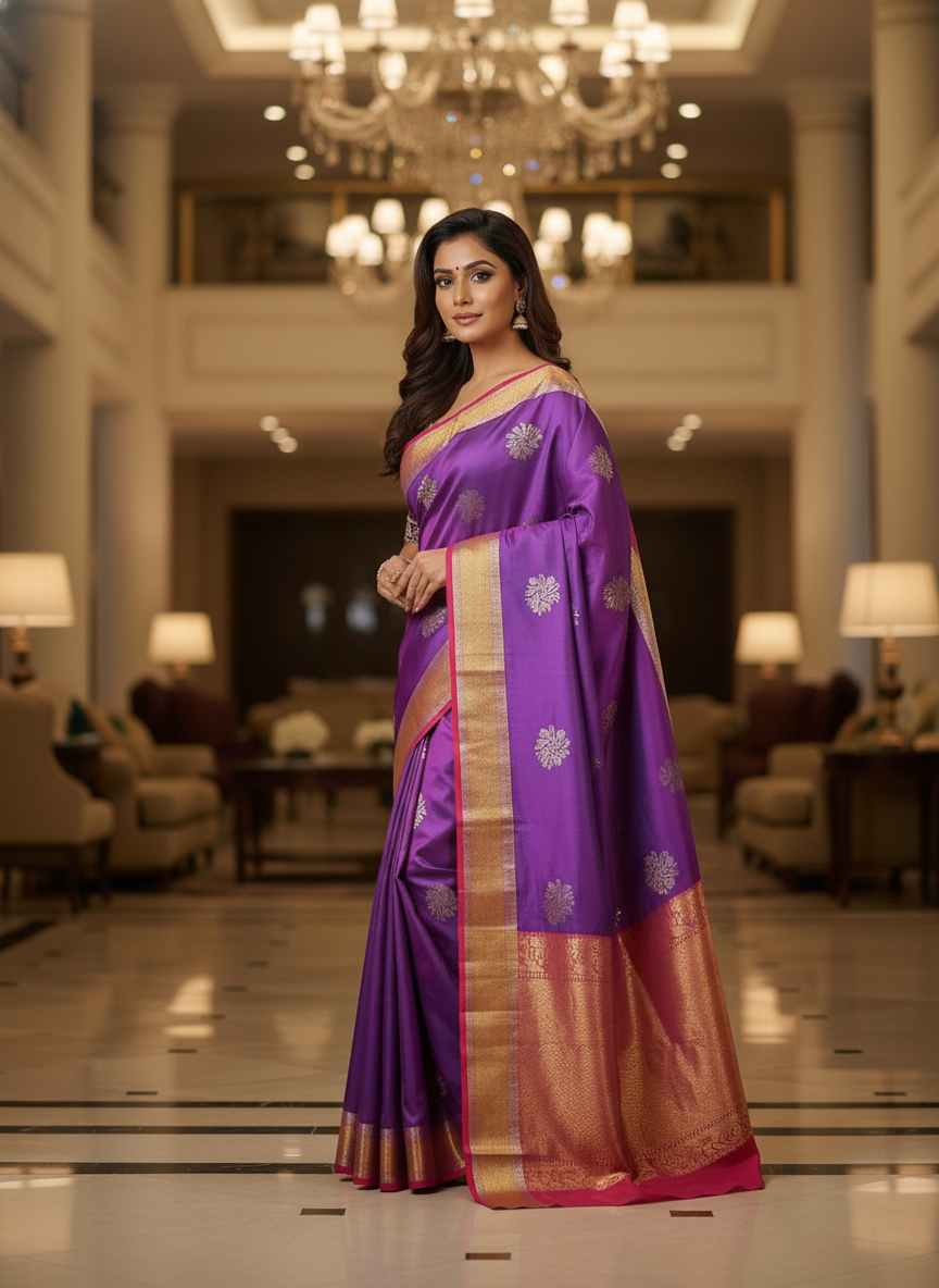 Parrot Green Pure Kancheepuram Silk Saree |AS-0066