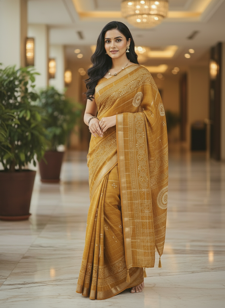 Maroon Floral Printed Chiffon Saree with Border| AS-00102