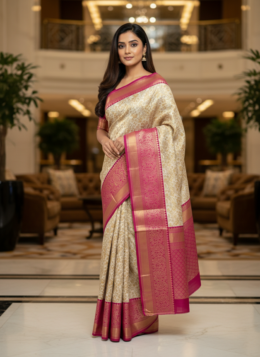 Rama Green Kanchipuram Silk Saree With Butta Design| AS-00119