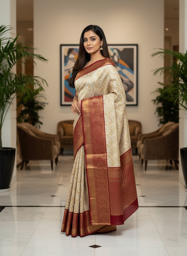 Rama Green Kanchipuram Silk Saree With Butta Design| AS-00119