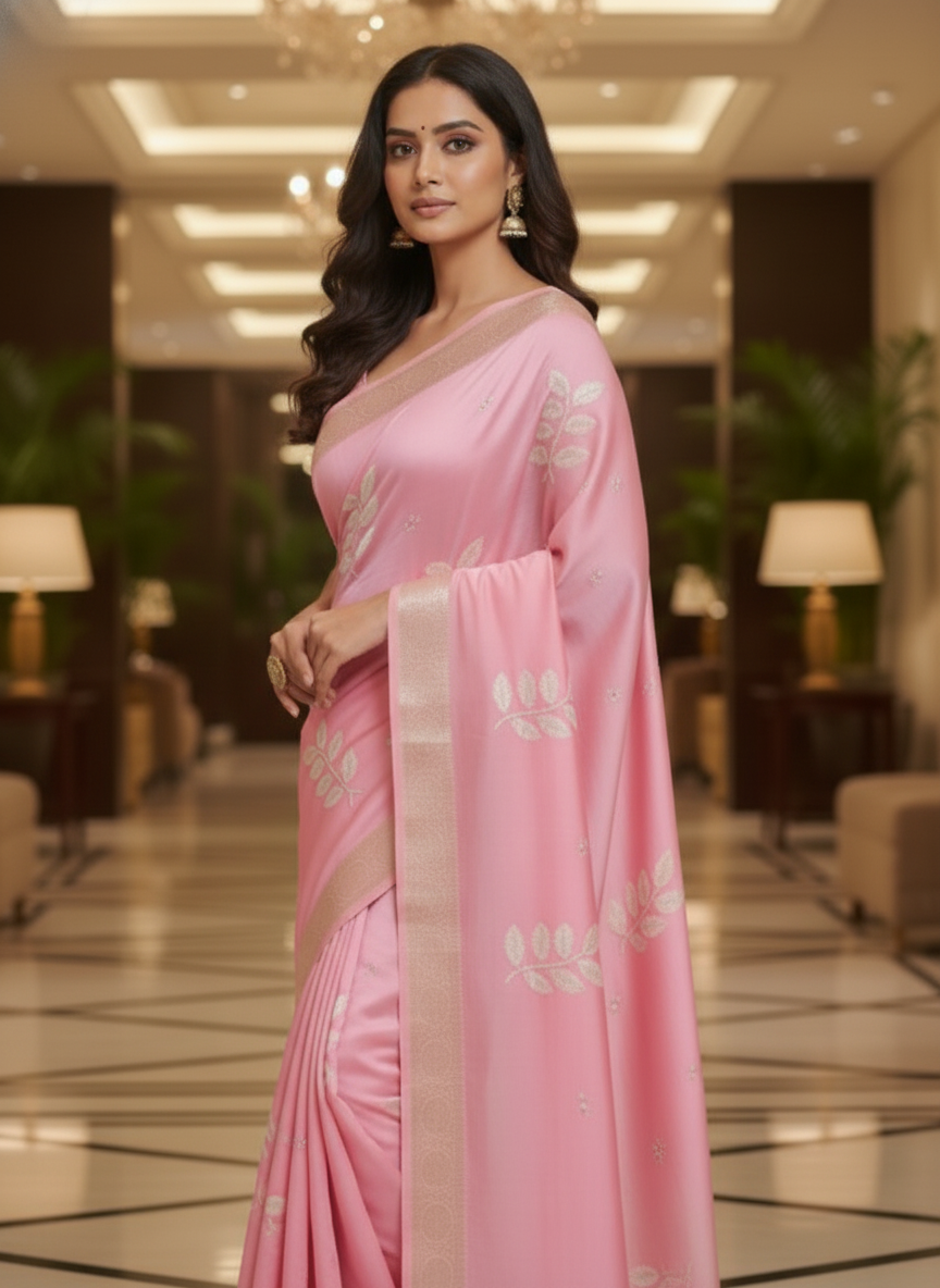 Wine Multicolor Saree with Pattern Print | AS-00115