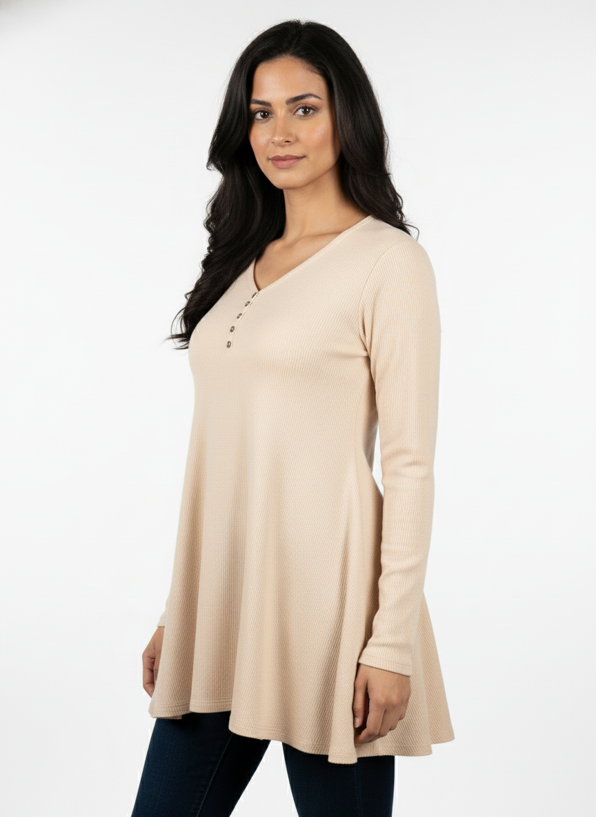 Blue New Summer Cotton Regular Fit Top for Girl's|AS-00161