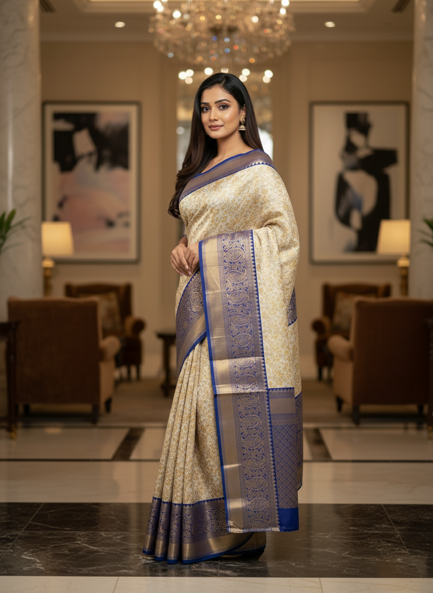 Rama Green Kanchipuram Silk Saree With Butta Design| AS-00119