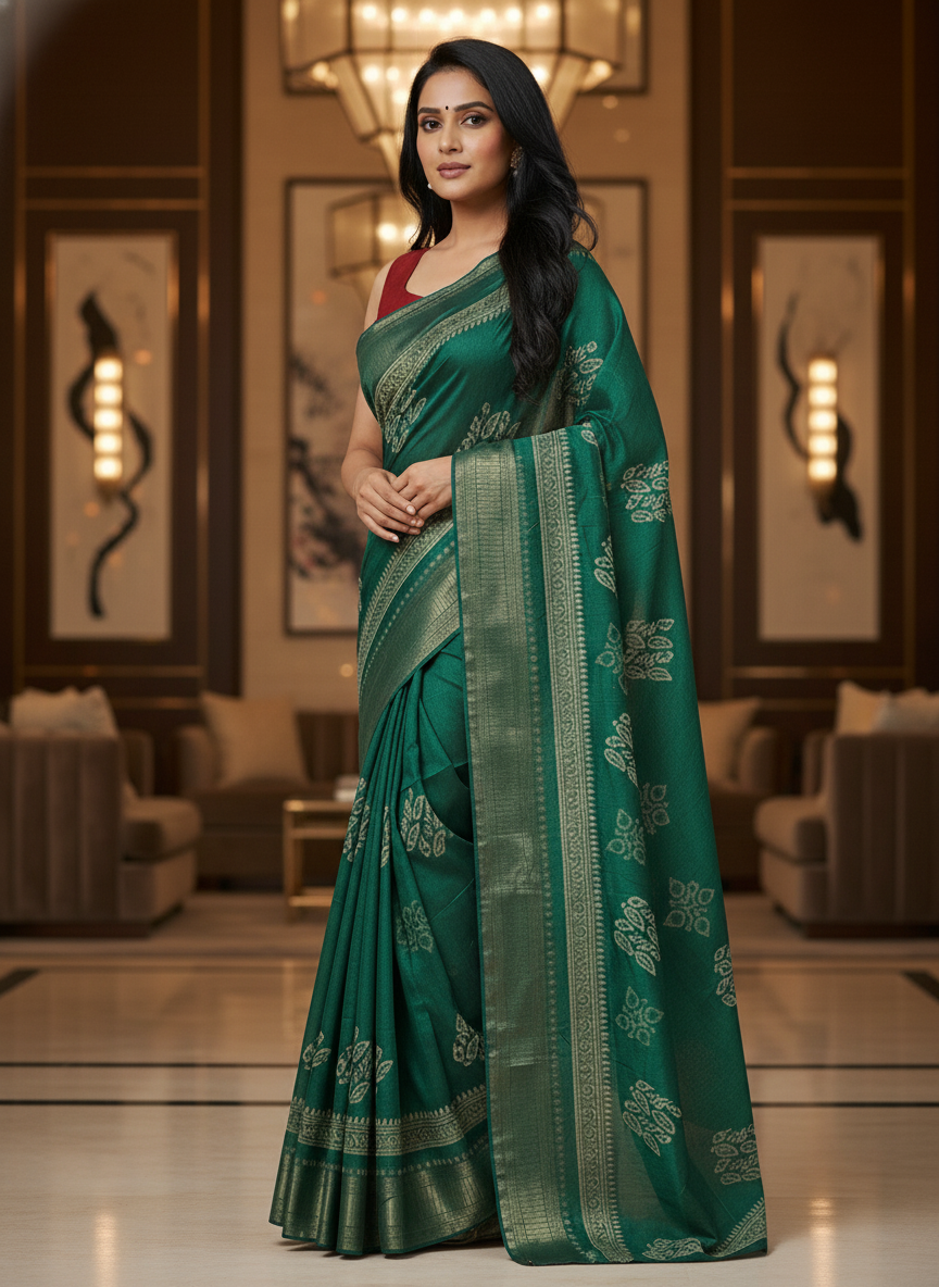 Elegant yellow Printed Soft chiffon Saree | AS-00100