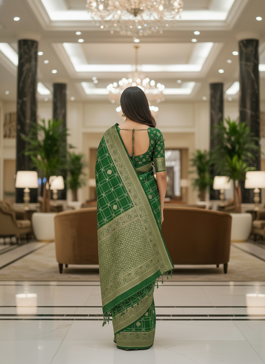 Wine Silk Saree with Woven Border| AS-00243