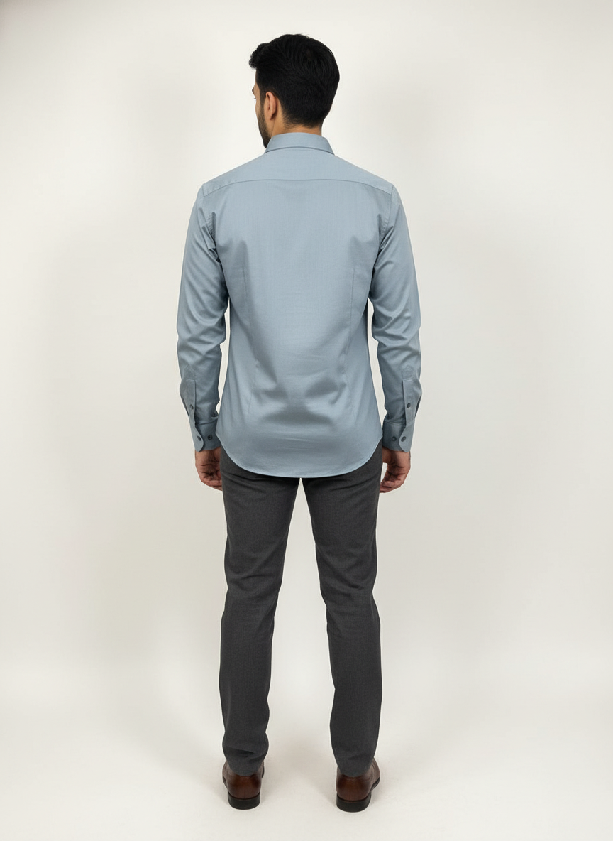 Men full sleeves thread work shirt| AS-M08