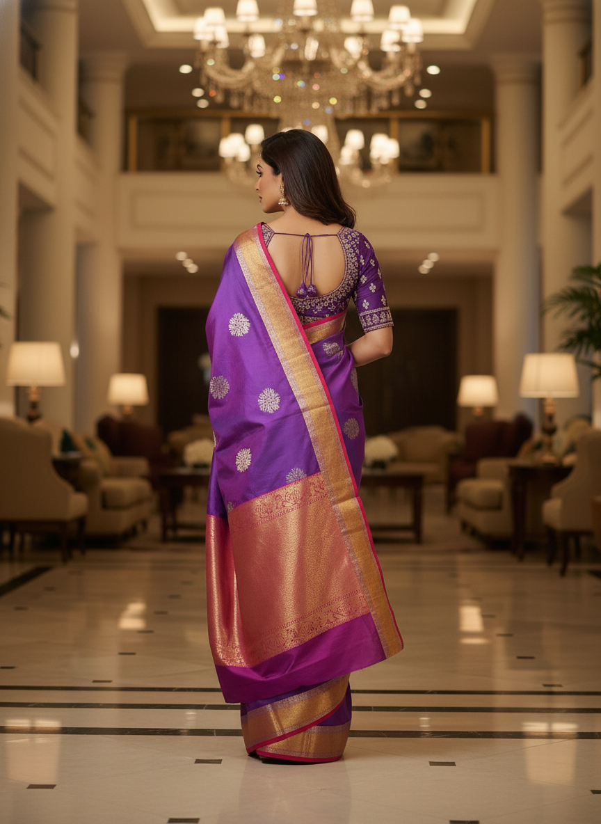 Parrot Green Pure Kancheepuram Silk Saree |AS-0066