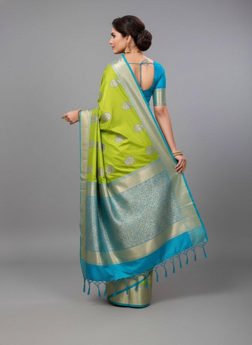 Grey Pure Kancheepuram Silk Saree |AS-0067
