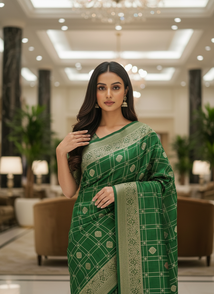 Wine Silk Saree with Woven Border| AS-00243