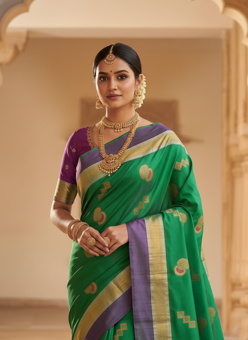 Pure Kancheepuram Silk Saree |AS-0065