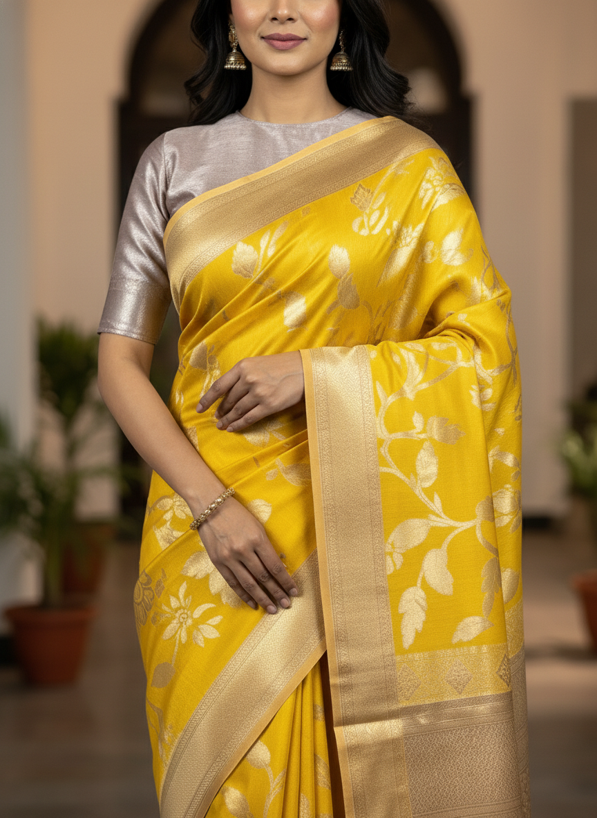 Lavender  Kanchipuram Silk Saree With Butta Design| AS-00149