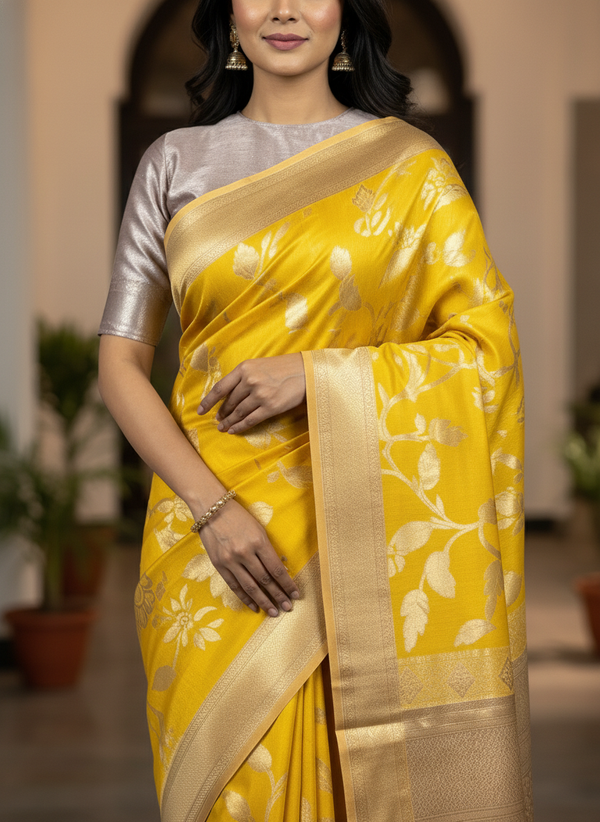 Lavender  Kanchipuram Silk Saree With Butta Design| AS-00149