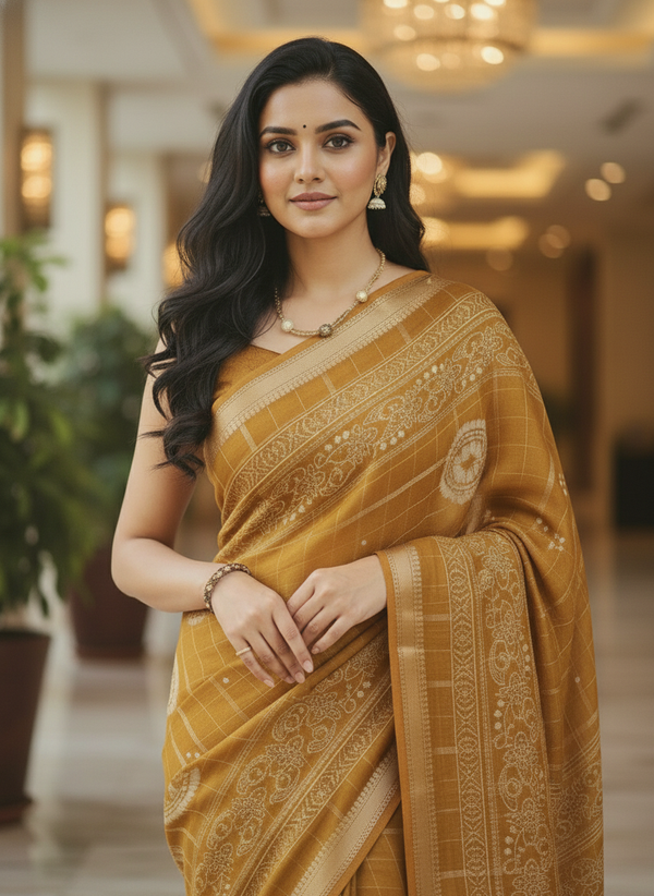 Maroon Floral Printed Chiffon Saree with Border| AS-00102