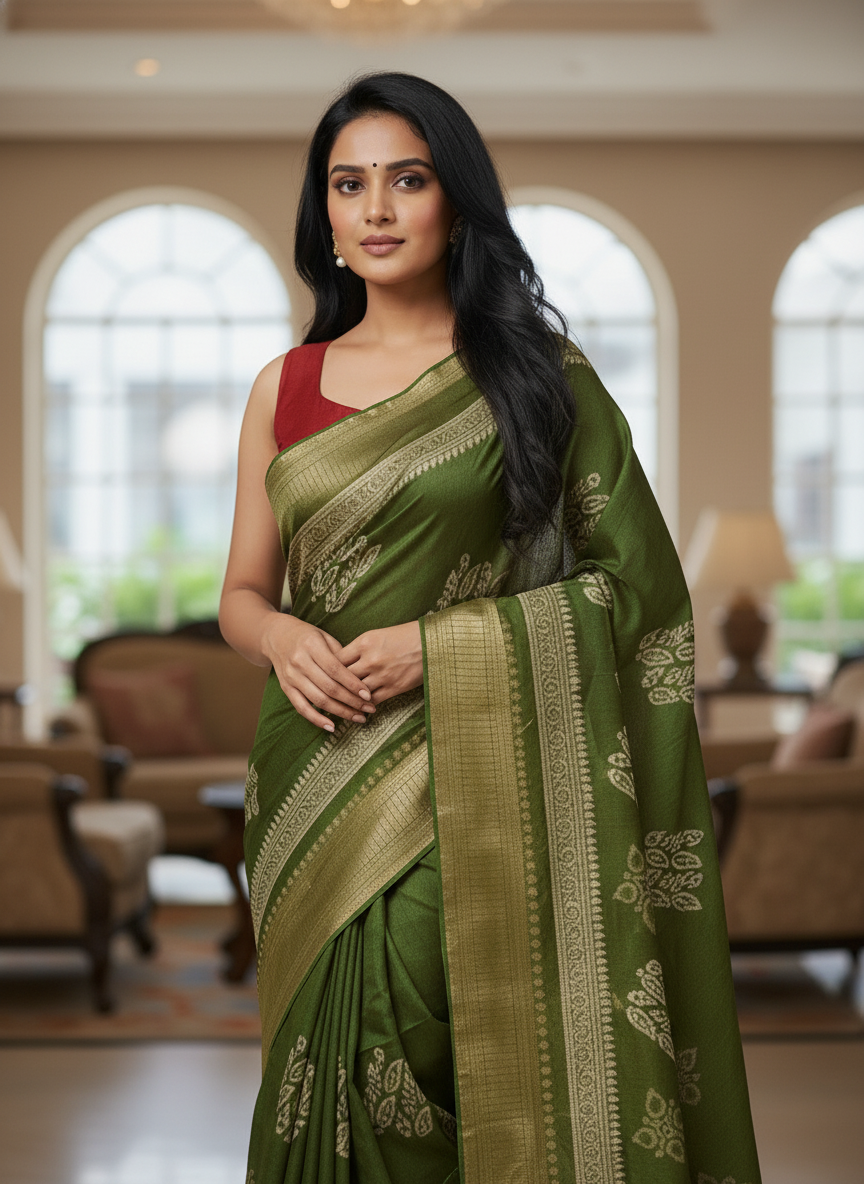 Elegant yellow Printed Soft chiffon Saree | AS-00100