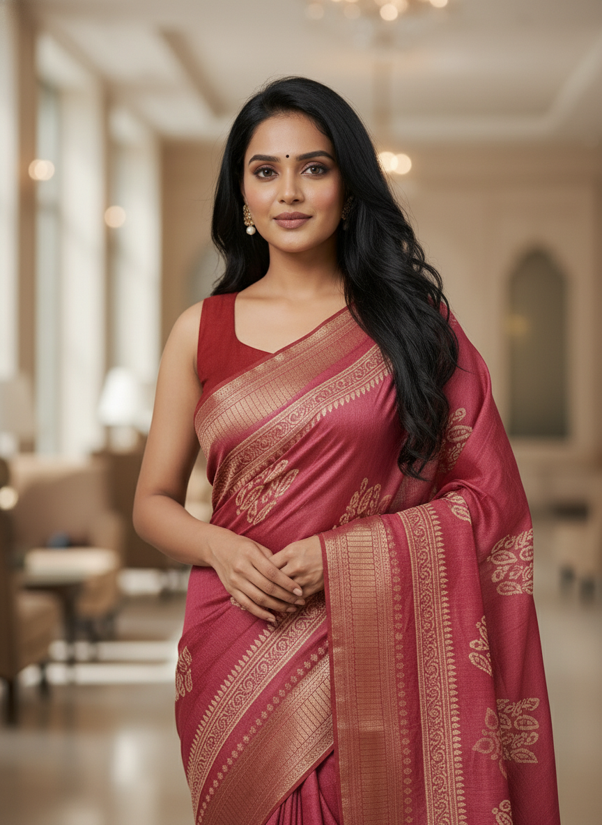 Elegant yellow Printed Soft chiffon Saree | AS-00100