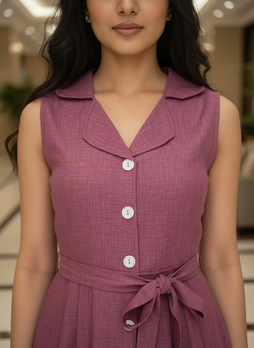 The Purple comfort party Dress| AS-00188