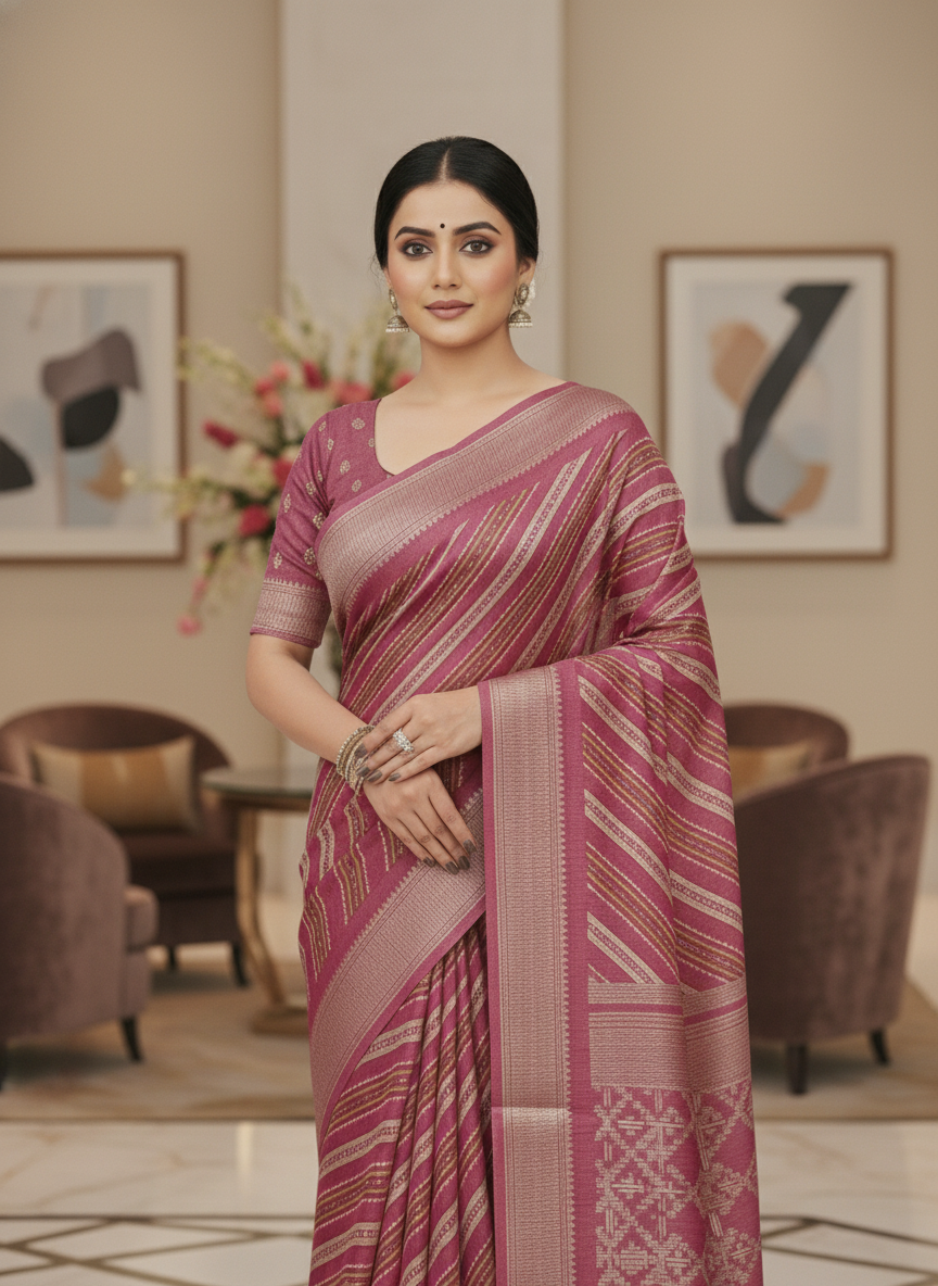 Emerald green Printed Soft chiffon Saree | AS-0097