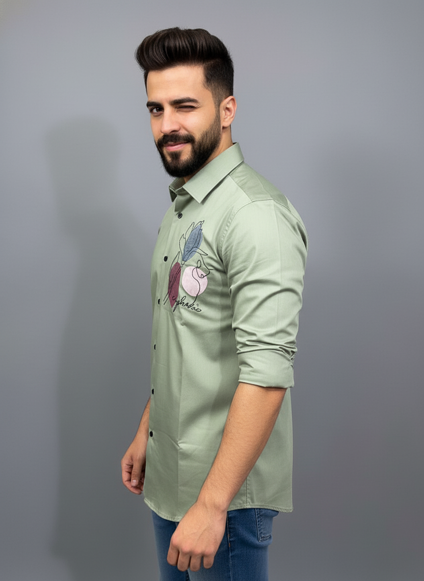 Men full sleeves printed shirt| AS-M09