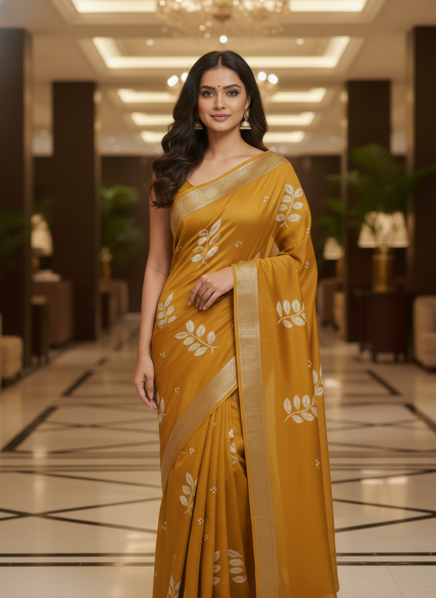 Wine Multicolor Saree with Pattern Print | AS-00115