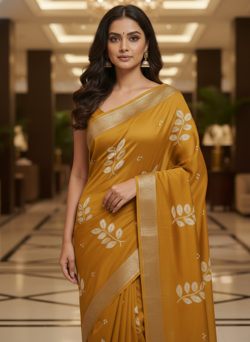 Wine Multicolor Saree with Pattern Print | AS-00115