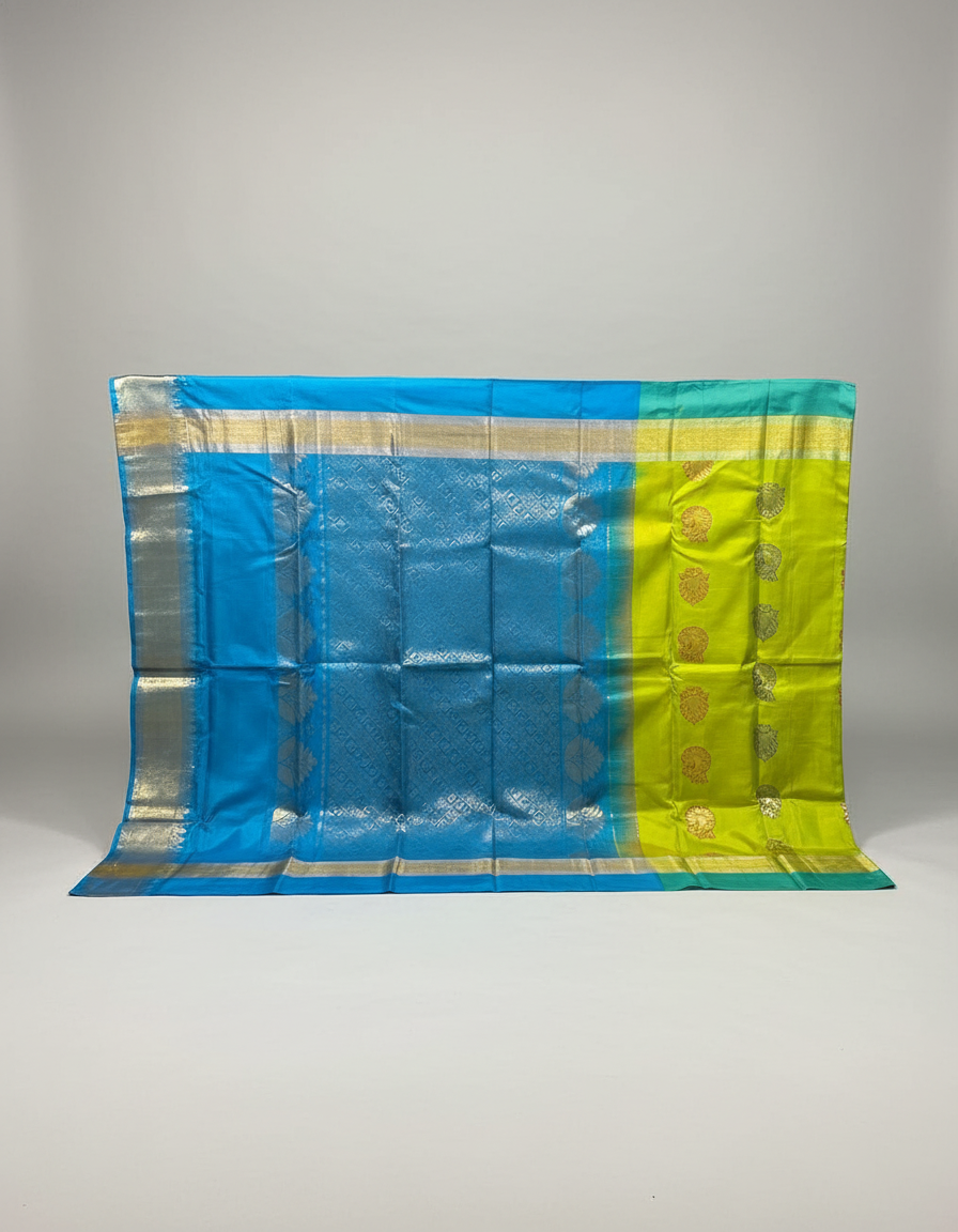 Grey Pure Kancheepuram Silk Saree |AS-0067