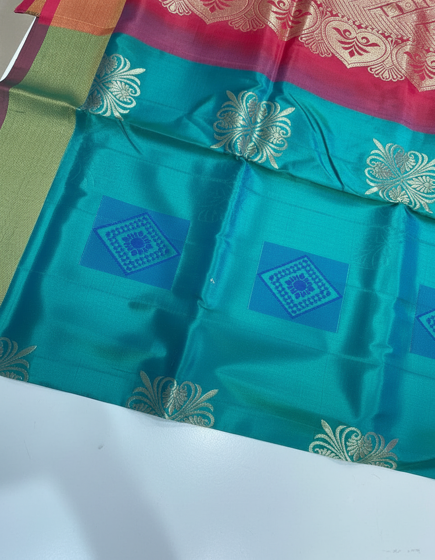 Silk Saree in with Zari Border|AS-0061