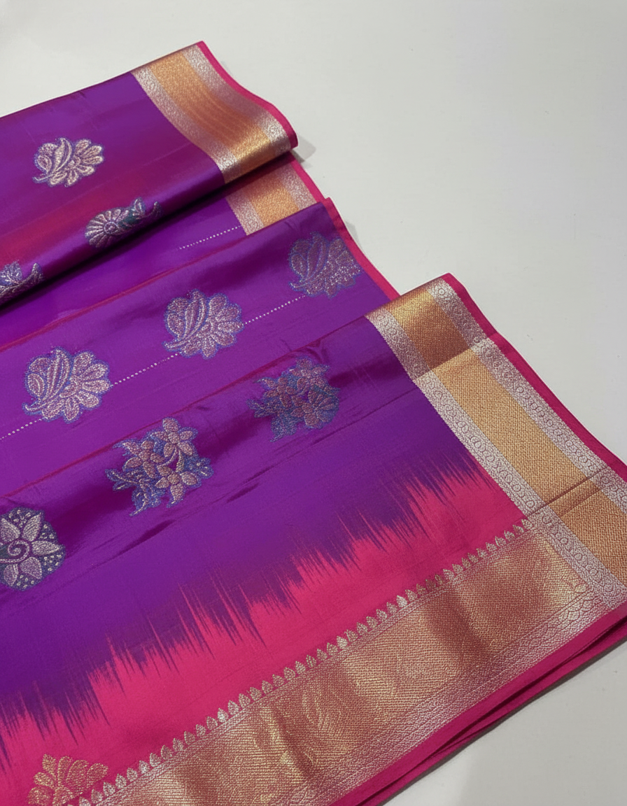 Parrot Green Pure Kancheepuram Silk Saree |AS-0066