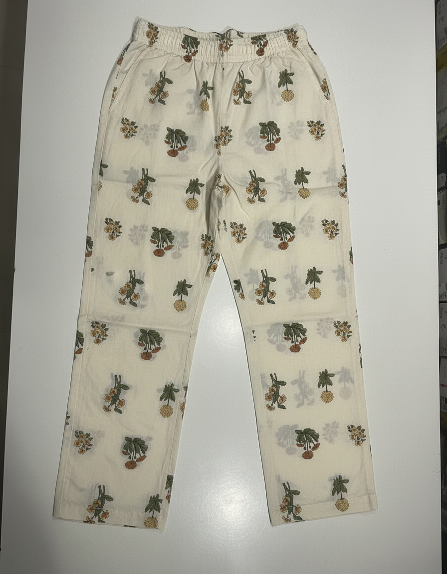 Cream Cotton Printed Salwar Suit with Dupatta| AS-00175