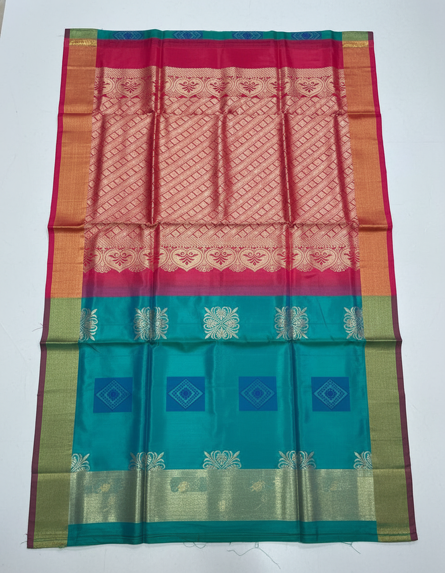 Silk Saree in with Zari Border|AS-0061