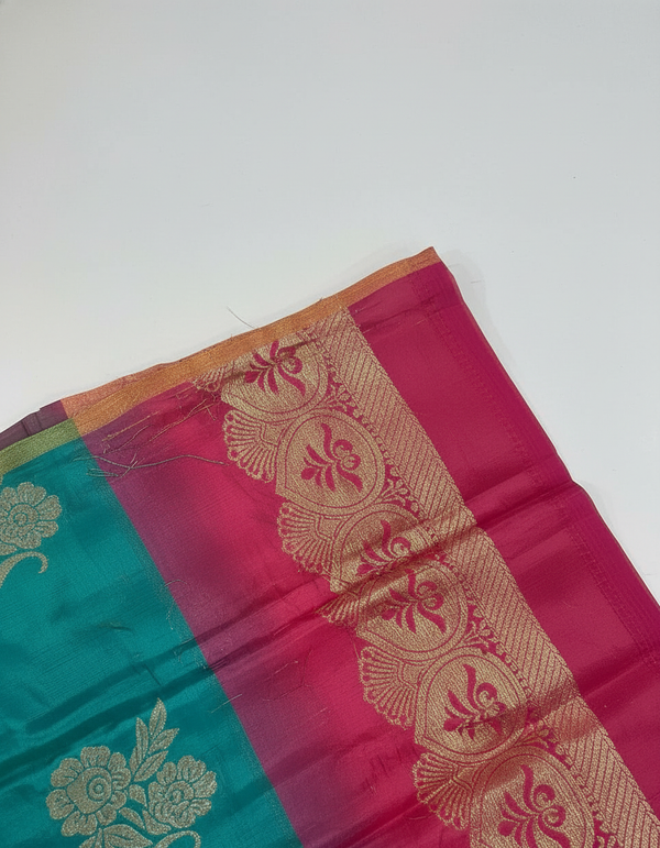 Silk Saree in  with Zari Border|AS-0060
