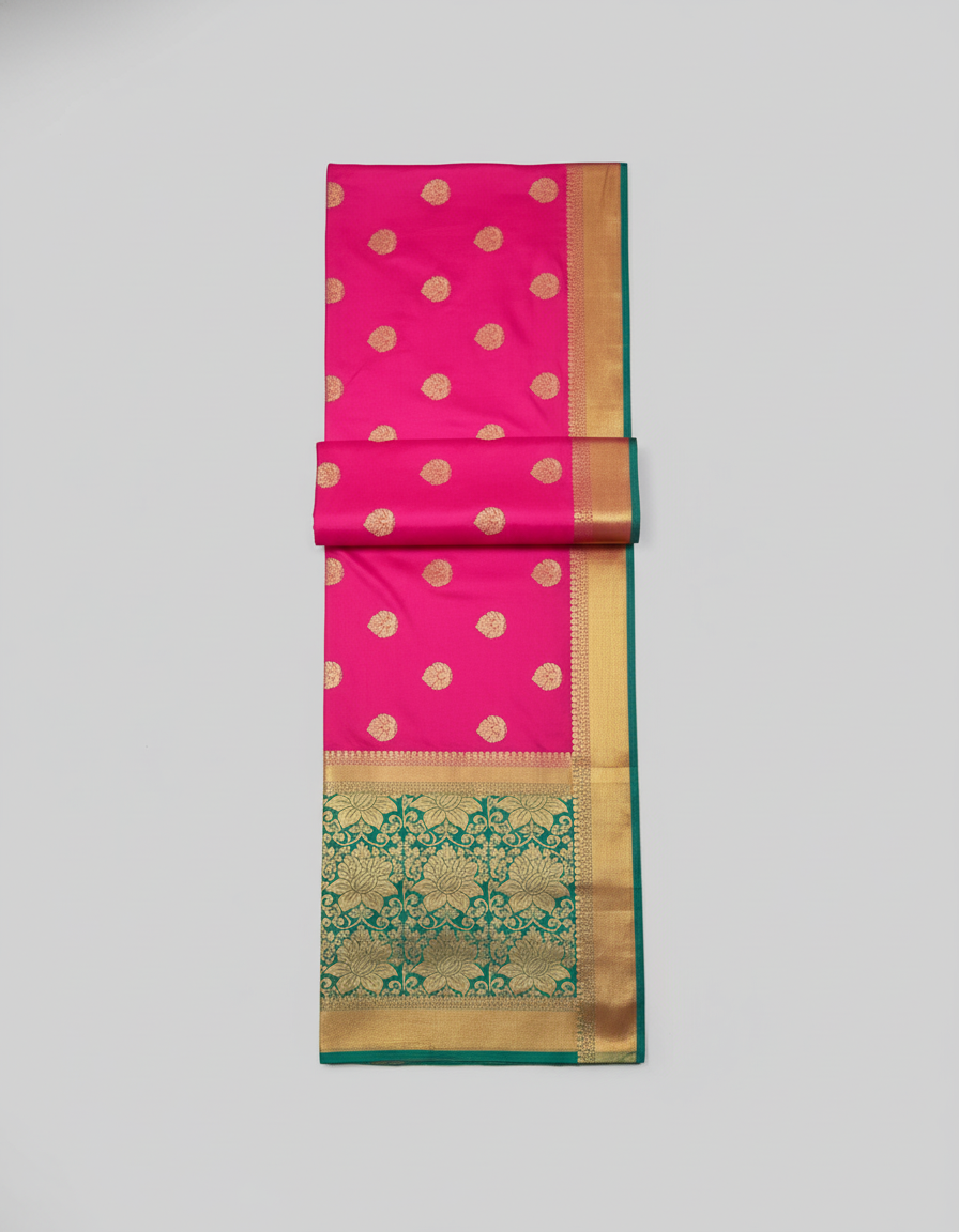 Pink Silk Woven Kanjivaram Saree|AS-0045