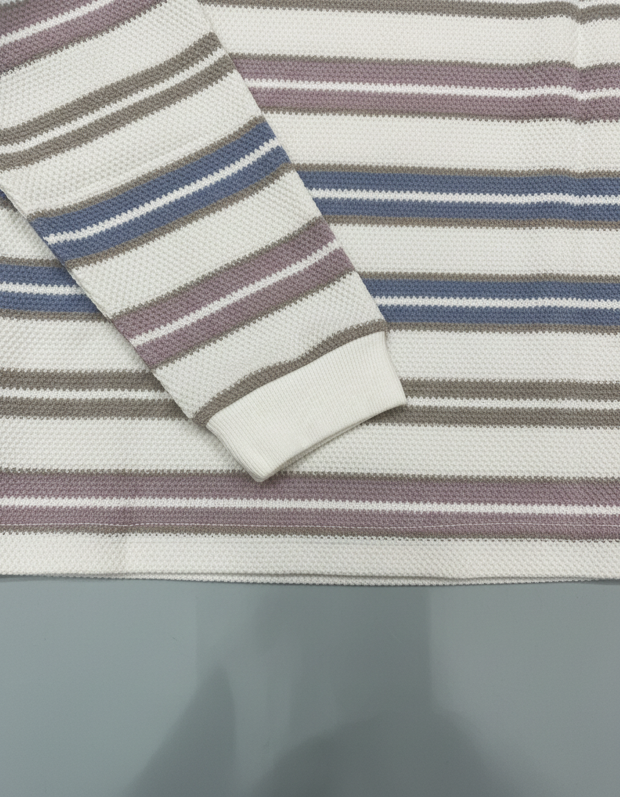 Boys' Soft Striped Long-Sleeve Tee | 5077