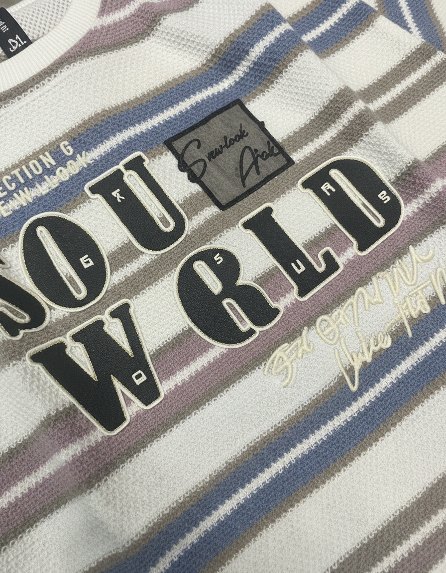 Boys' Soft Striped Long-Sleeve Tee | 5077