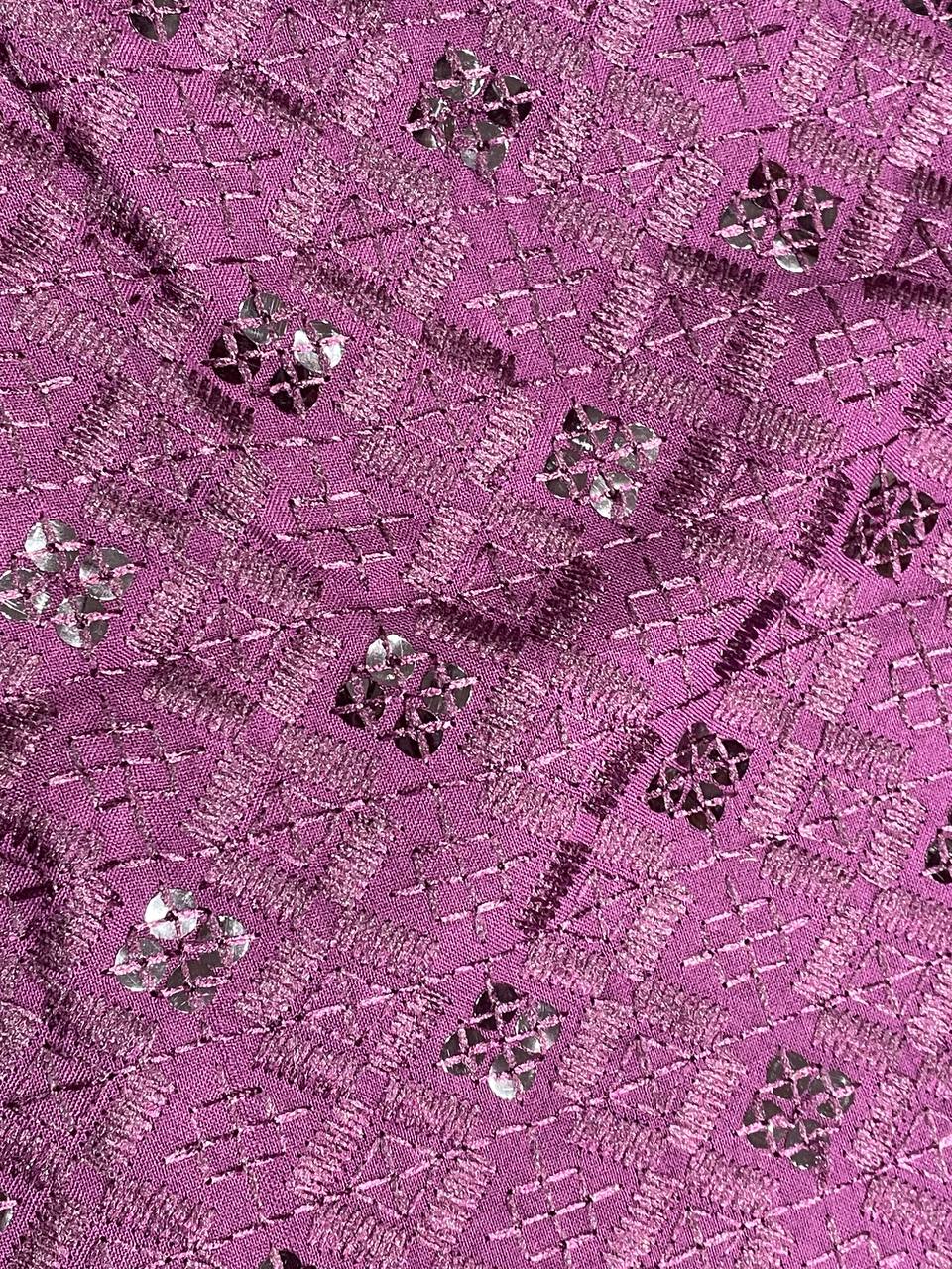 Wine Chikankari Kurta Set| AS-M06