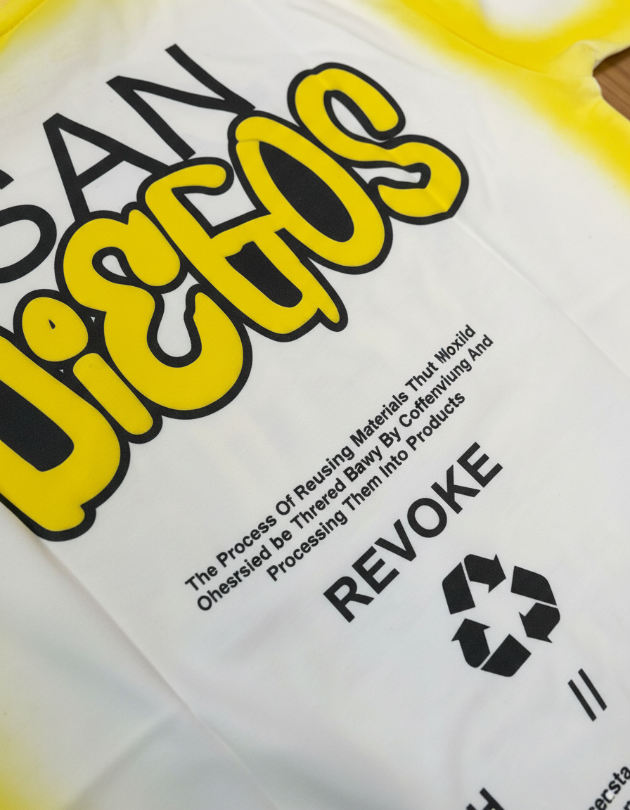 Bold Yellow Tie-Dye Graphic T-Shirt | 5092